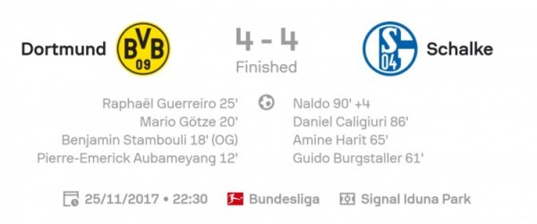 4-4 hộ gia đình chuyên nghiệp? Dortruel Derby đã tổ chức một trò chơi tuyệt đẹp, dẫn đầu 4-4 với Sch